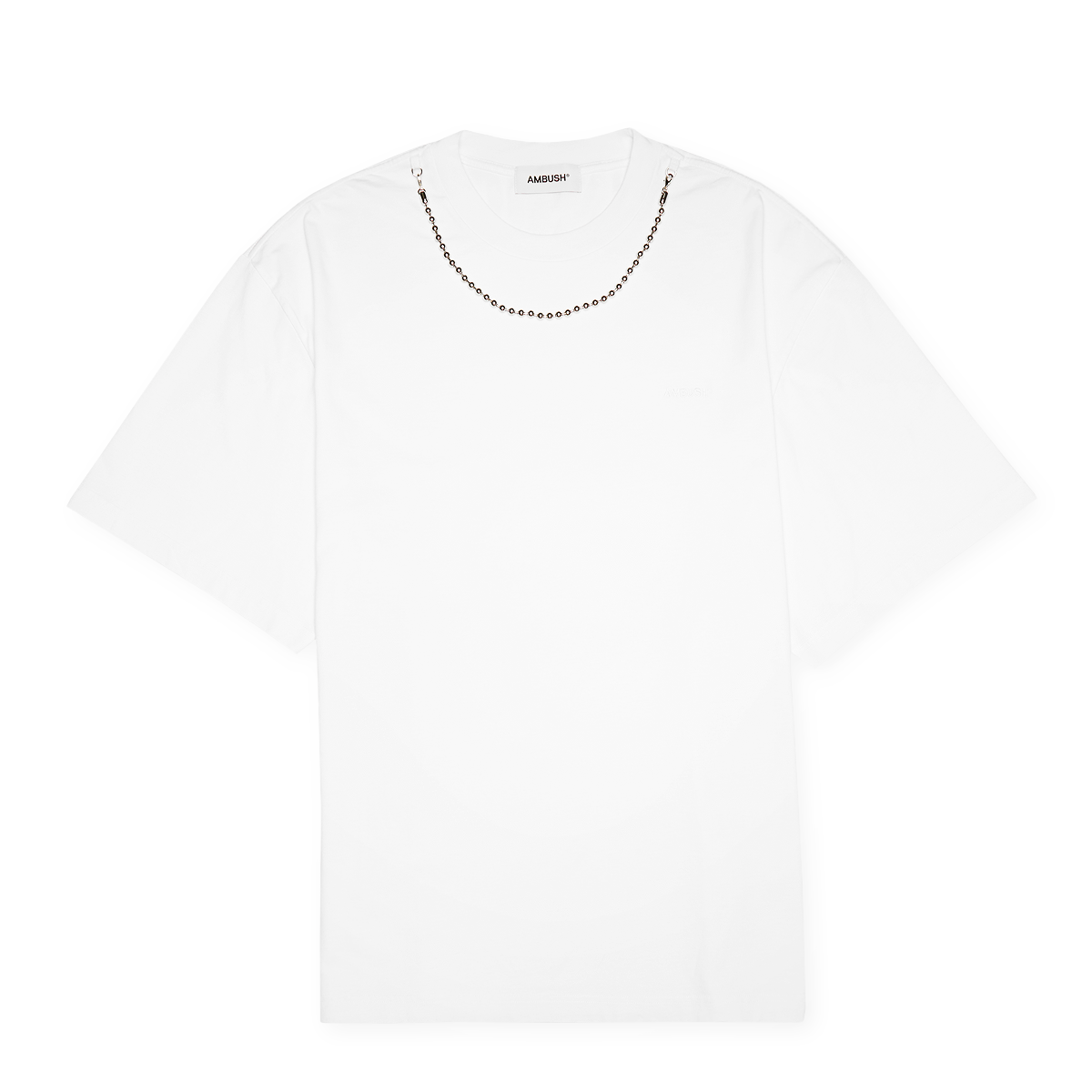 Buy Ambush Ballchain T-Shirt in white | BMAA001S24JER0010101 | solebox