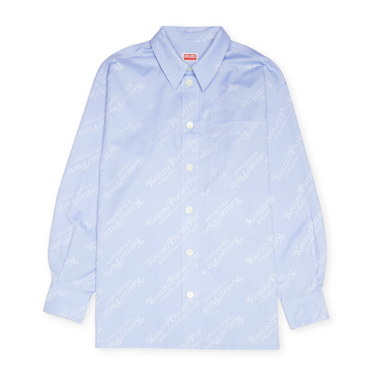 Buy Kenzo Overshirt in blue | FE55CH5079JM.64 | solebox