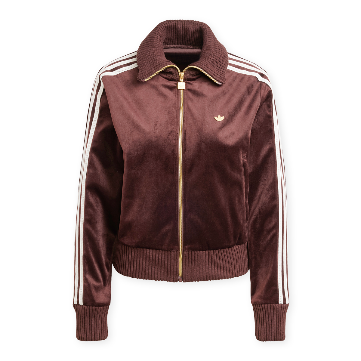 Buy adidas Originals Velvet Track Top in brown | IX1059 | solebox