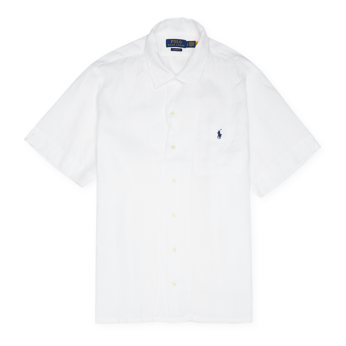 売れ筋商品|||ラルフローレン シャツ レディース トップス RELAXED FIT LINEN SHORT SLEEVE SHIRT - Button-down blouse - white s7-AI200699152053_alternate1?$
