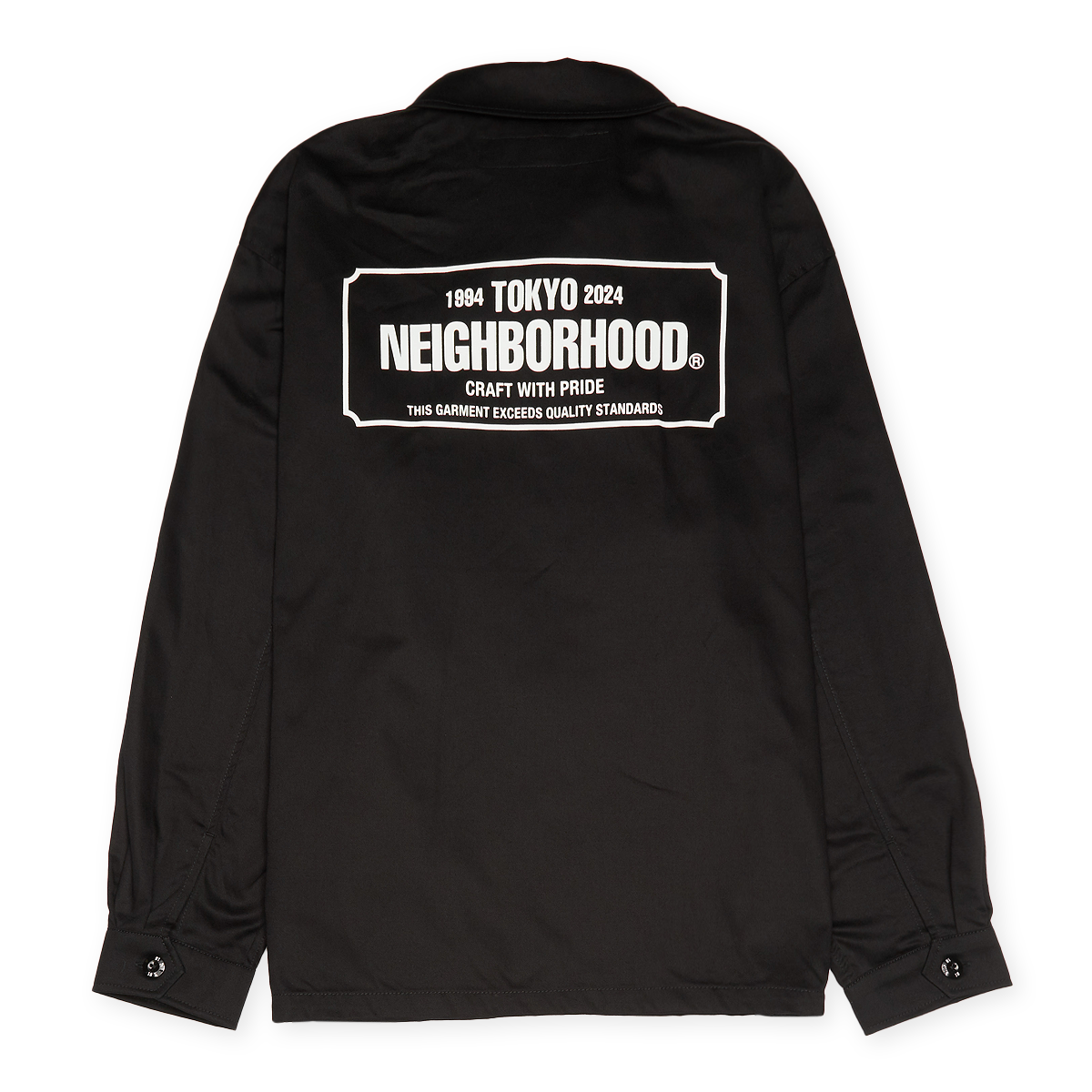 Buy Neighborhood Zip Work Jacket in zwart | 241TSNH-JKM02-BK at MBCY