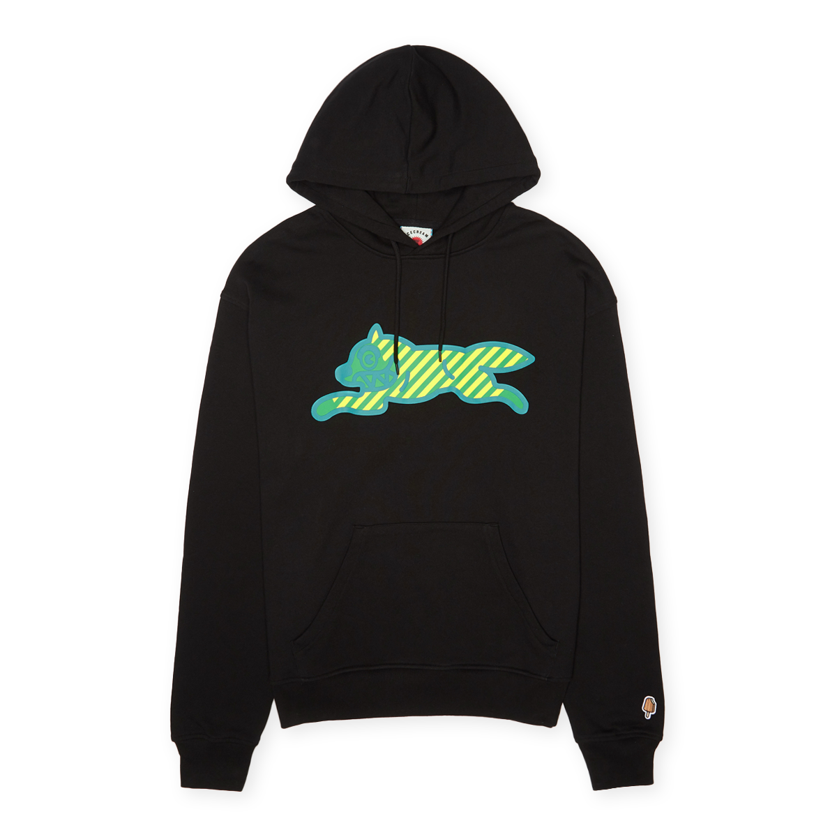 スウェット・トレーナー ICECREAM Running Dog Cotton-Jersey Hoodie Black Ice Cream Dog Hoodie Black Men's - SS22 - US
