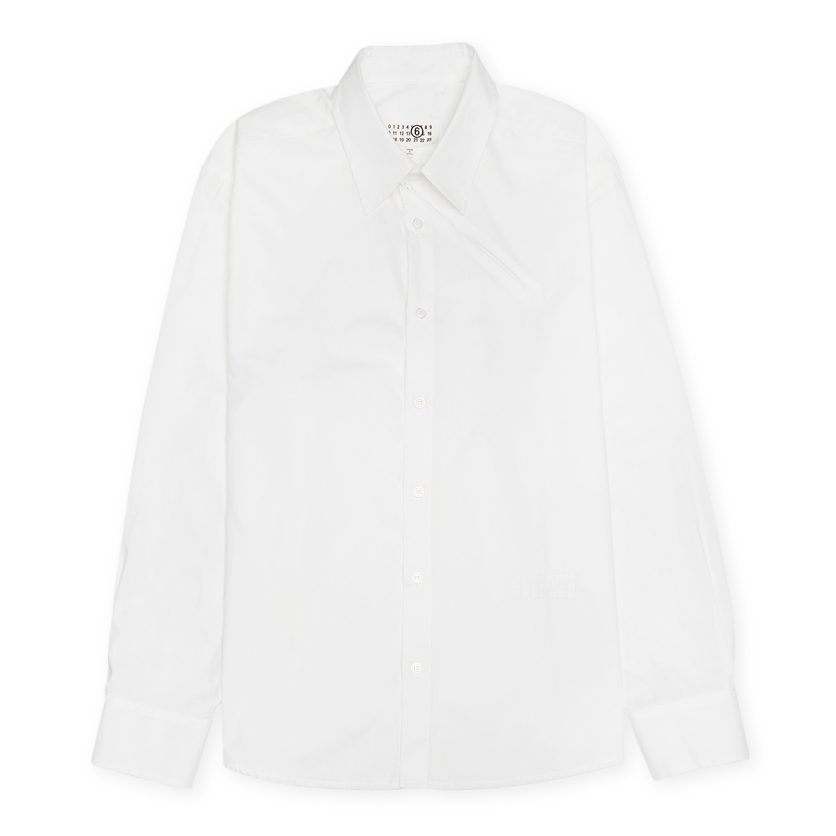 Buy MM6 Maison Margiela Long-Sleeved Shirt in white | SH0DT0010