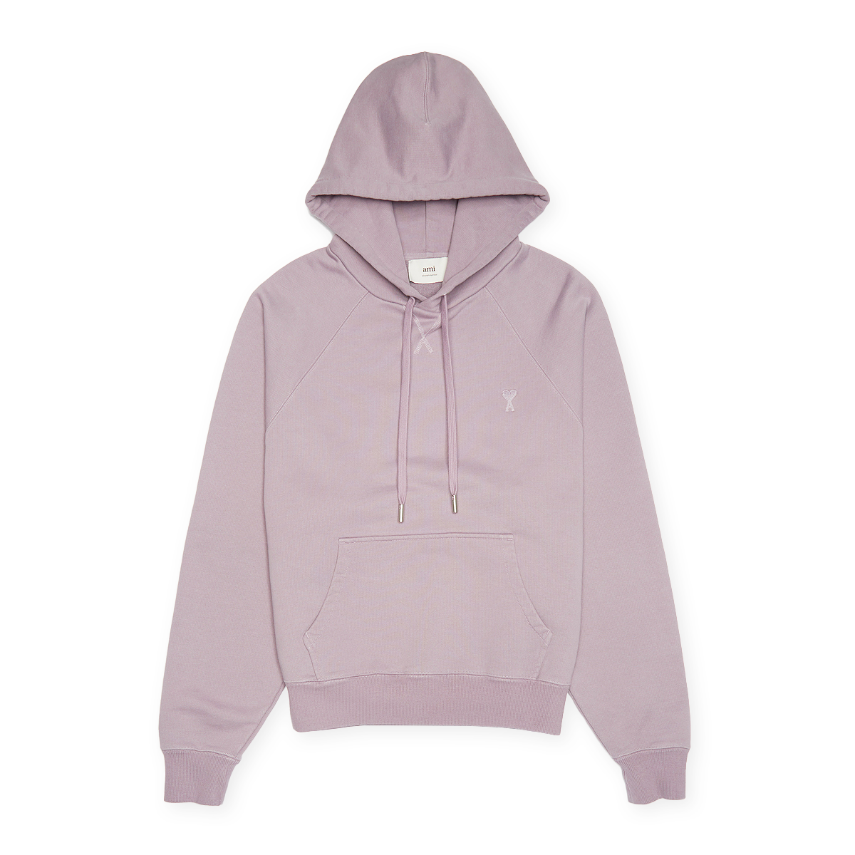 Buy AMI PARIS Boxy Hoodie in purple | USW240.JE0091-504 at MBCY