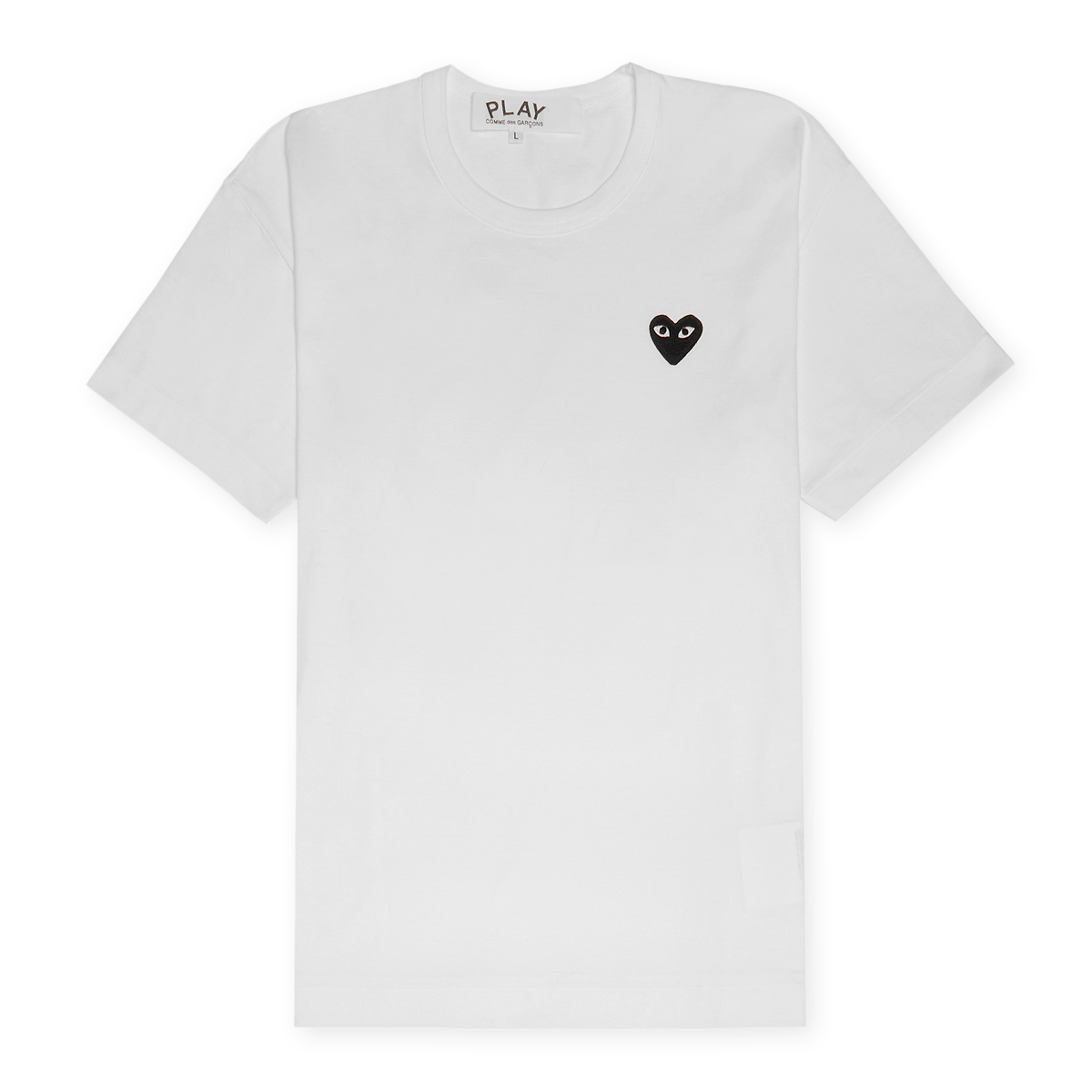 Buy Comme des Garcons Play Black Heart T-Shirt White in white | AX