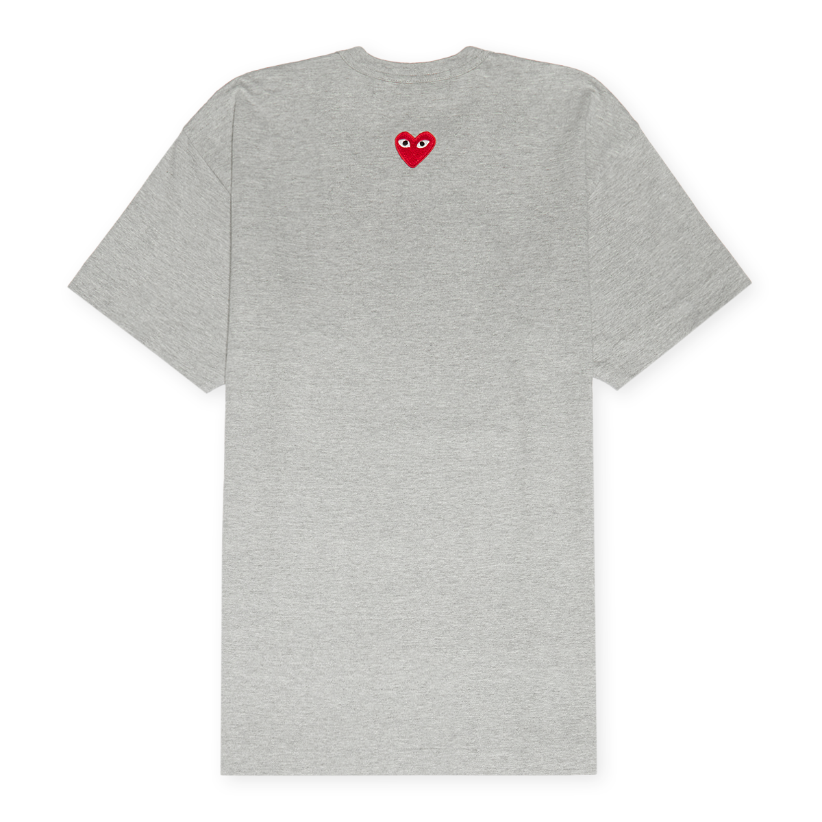 Buy Comme des Garcons Play Small Red Heart Neck T-Shirt Grey