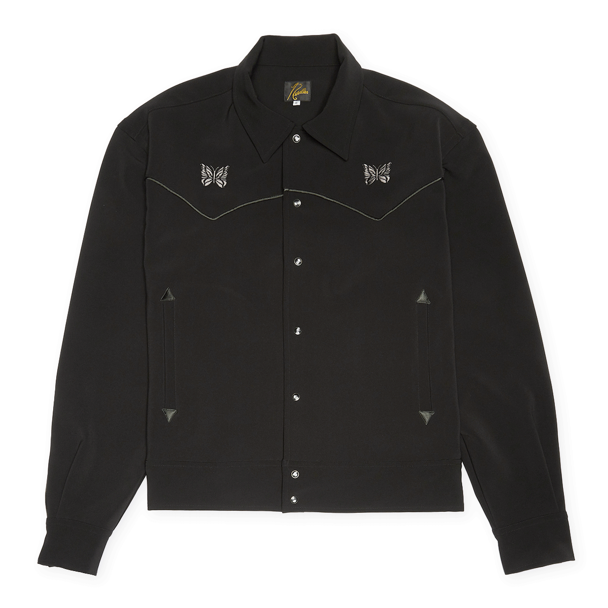 Buy Needles Piping Cowboy Jacket in black | QV217-C at MBCY