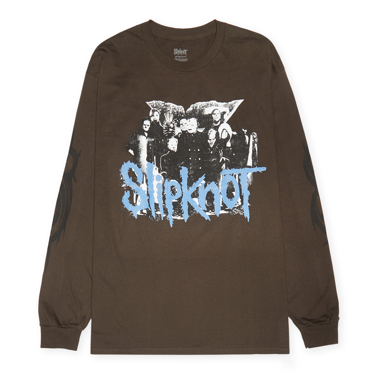 Buy Pleasures x Slipknot Compass Long Sleeve in brown | P25SK013