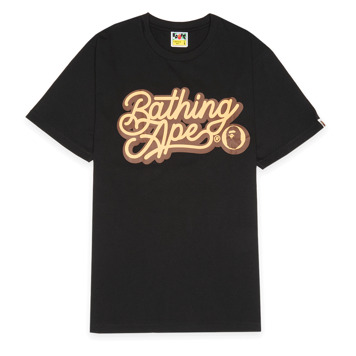 Buy A Bathing Ape Bathing Ape Script Logo Tee in black