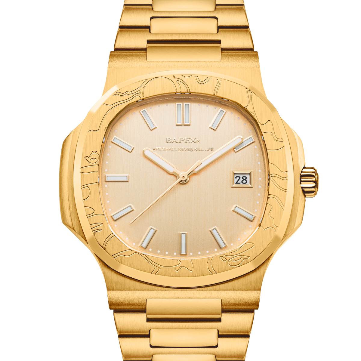 A BATHING APE TYPE 10 BAPEX ゴールド Buy A Bathing Ape Type 10 Bapex Pantone in gold | 001WHL201303MGLD