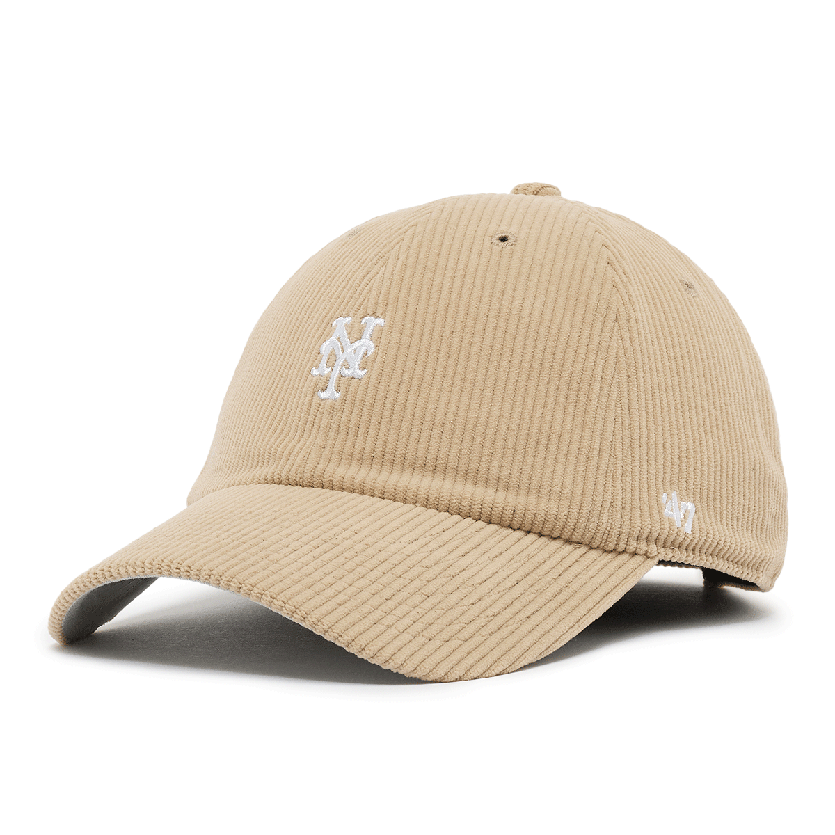 Buy '47 MLB New York Mets Cord Base Runner Clean Up Cap in beige