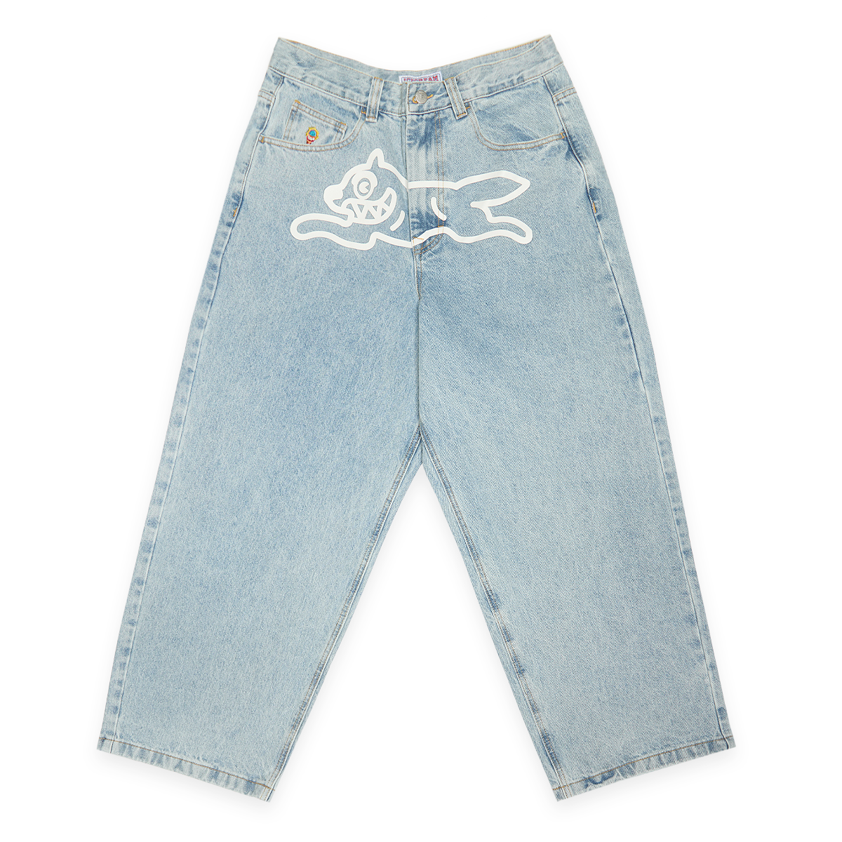 Buy ICECREAM Running Dog Triple Scoop Denim Pant in bleu