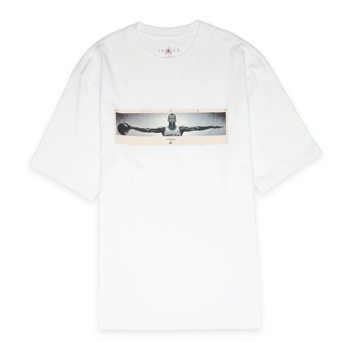 Buy Jordan M J Nc Wings Photo Ss Crew white/black Wings Photo T