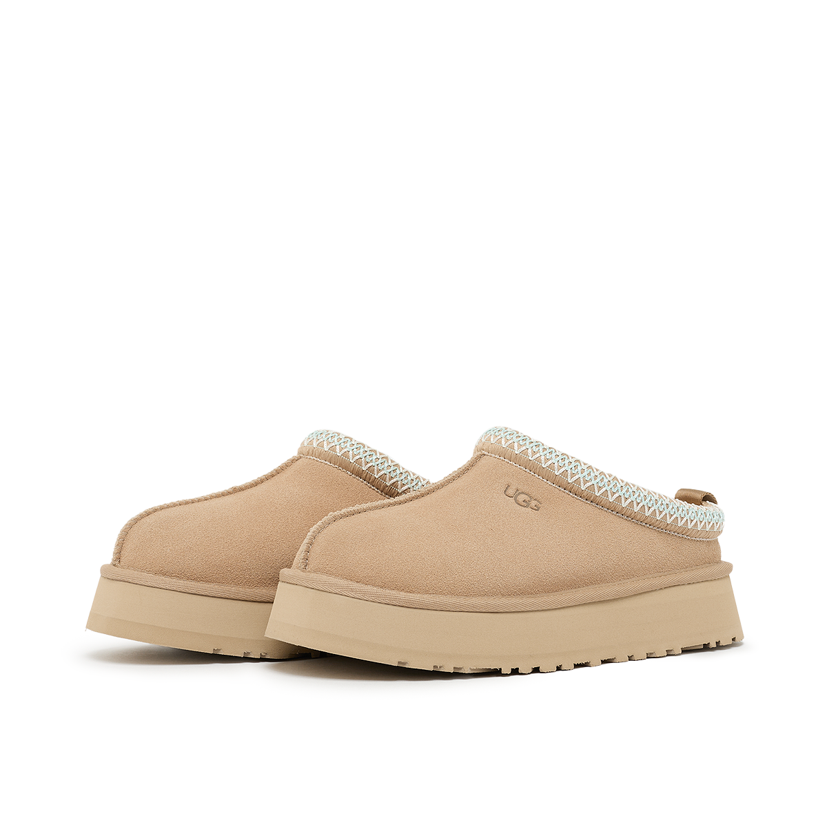 UGG Tazz モカシン 8 ベージュ UGG® Tazz Sun Wave Platform Slipper - Little Kid / Big Kid