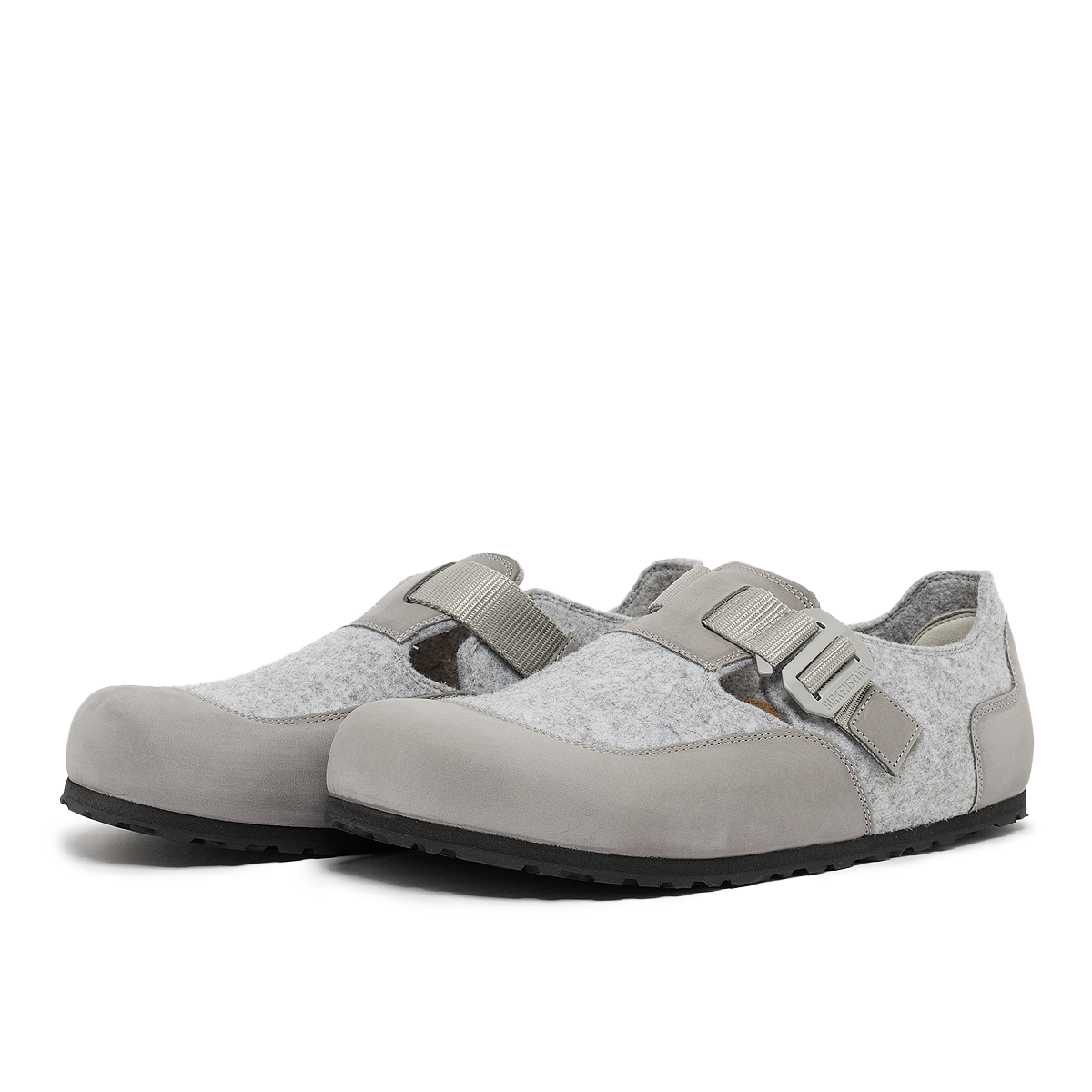 Buy Birkenstock London Nova TEX Felt in stone coin bg | 1030175