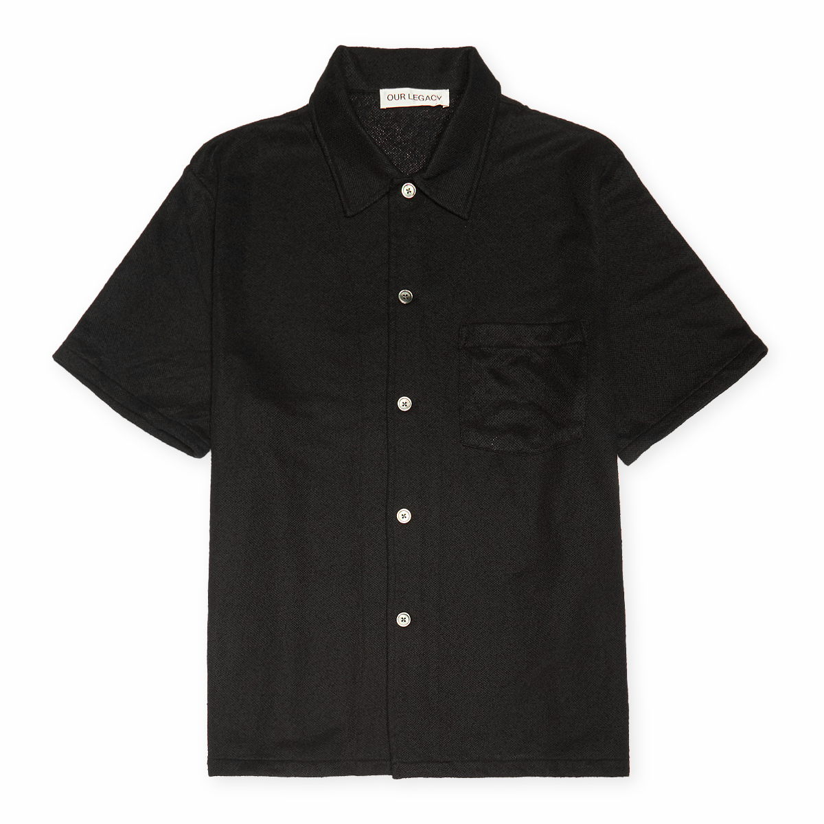 Buy Our Legacy Box Shirt Shortsleeve Boucle in schwarz | M2202BB