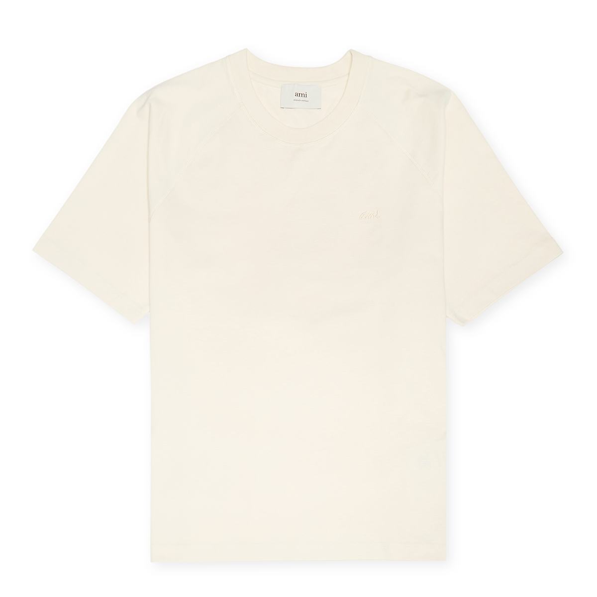 Tシャツ・カットソー AMI PARIS Men T-shirt Beige UTS027726 725 GINGER Ami de Coeur T-shirt | AMI PARIS