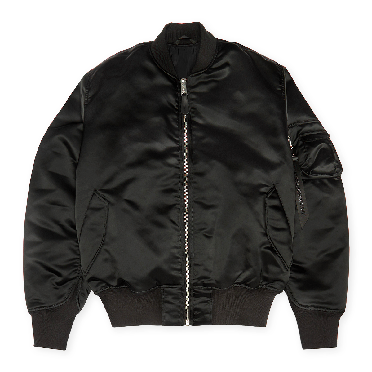 【新品ブラック】ARTIFICIAL GRAIN FLIGHT BLOUSON Avirex Men's Black Flight Bomber Jacket American Genuine