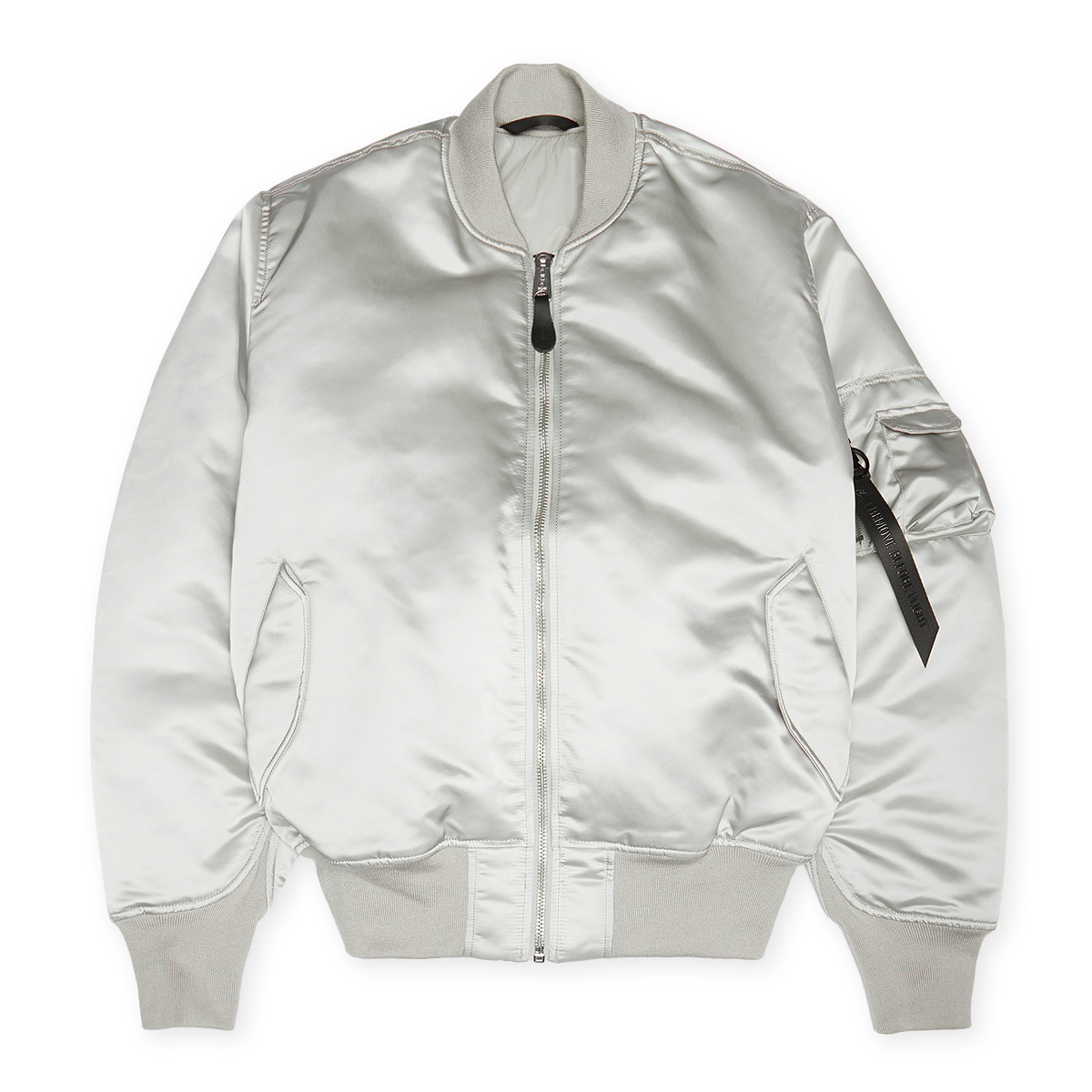 ジャケット・アウター 80'S ALPHA MA-1 flight jacket gray Alpha MA-1 Nylon Flight Jacket - Gunmetal Gray