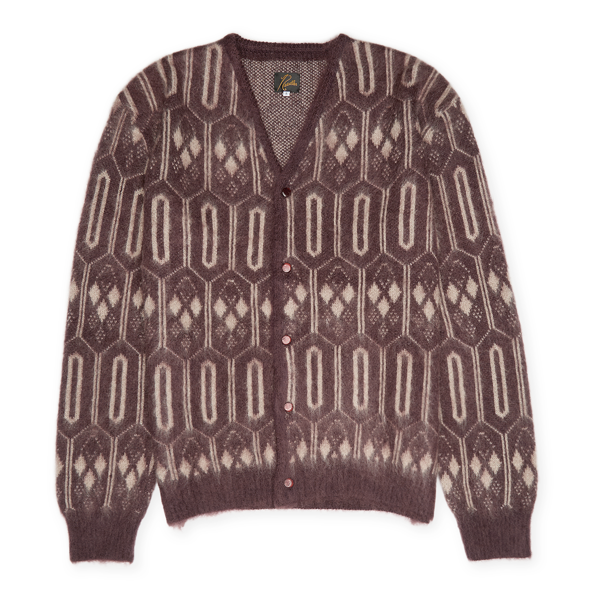 Buy Needles Mohair Cardigan in rood | RW357-BURGUNDY | solebox