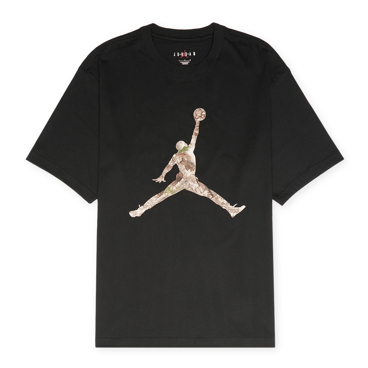 Buy Jordan M J BRK RLT JM SS Crew black/sail Brooklyn Realtree