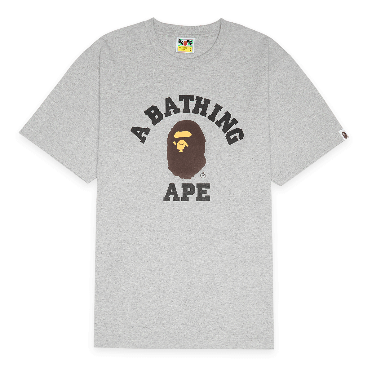 Buy A Bathing Ape College Tee in gray | 001TEL801001MGRA | solebox