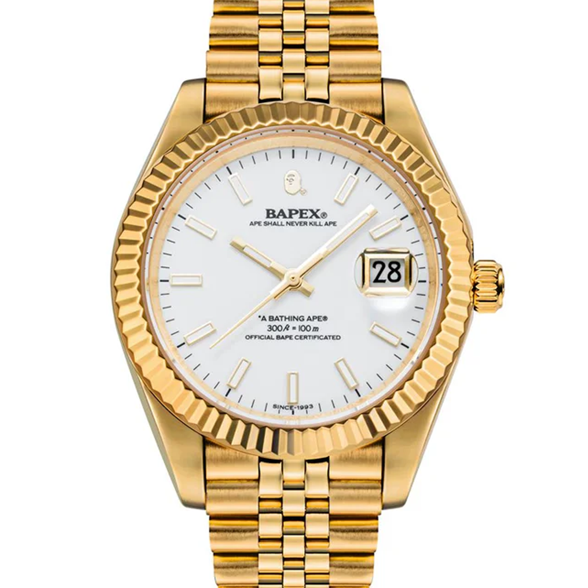 Buy A Bathing Ape Type 6 Bapex M gold in gold | 001WHL801302MGLD