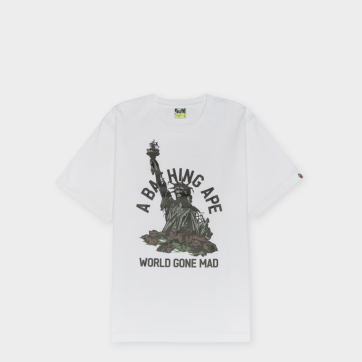 Buy A Bathing Ape Statue Of Liberty Tee M in white