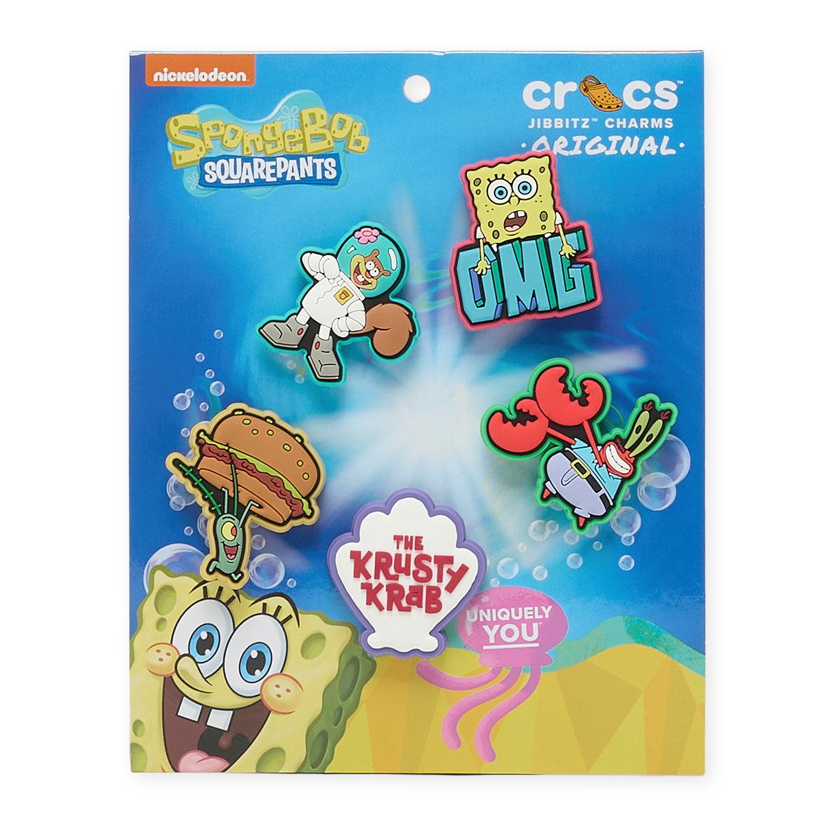 Buy Crocs Spongebob 5pc Pack Jibbitz in multi-colour | 10010012
