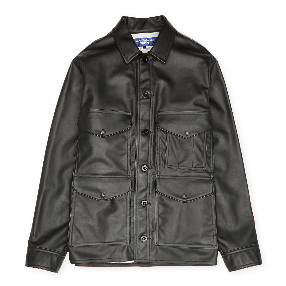 Buy Junya Watanabe MAN Leather Jacket in black | WP-J020-W25-1 at MBCY