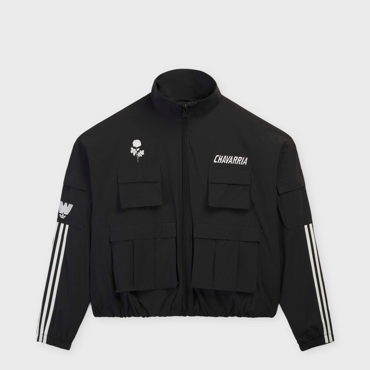 Buy adidas Originals x Willy Chavarria Cargo Track Jacket in black