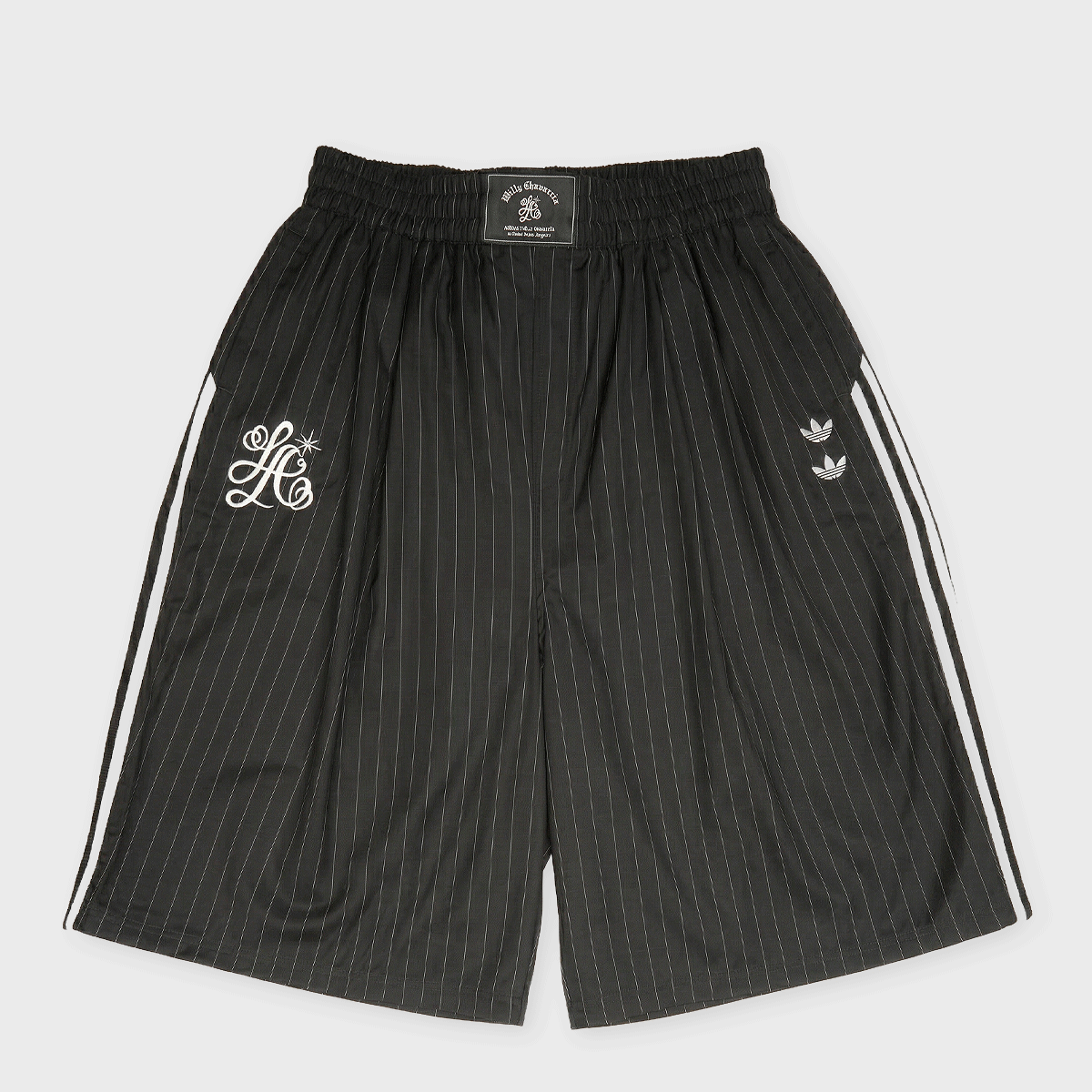 Buy adidas Originals x Willy Chavarria Pinstripe Short in black