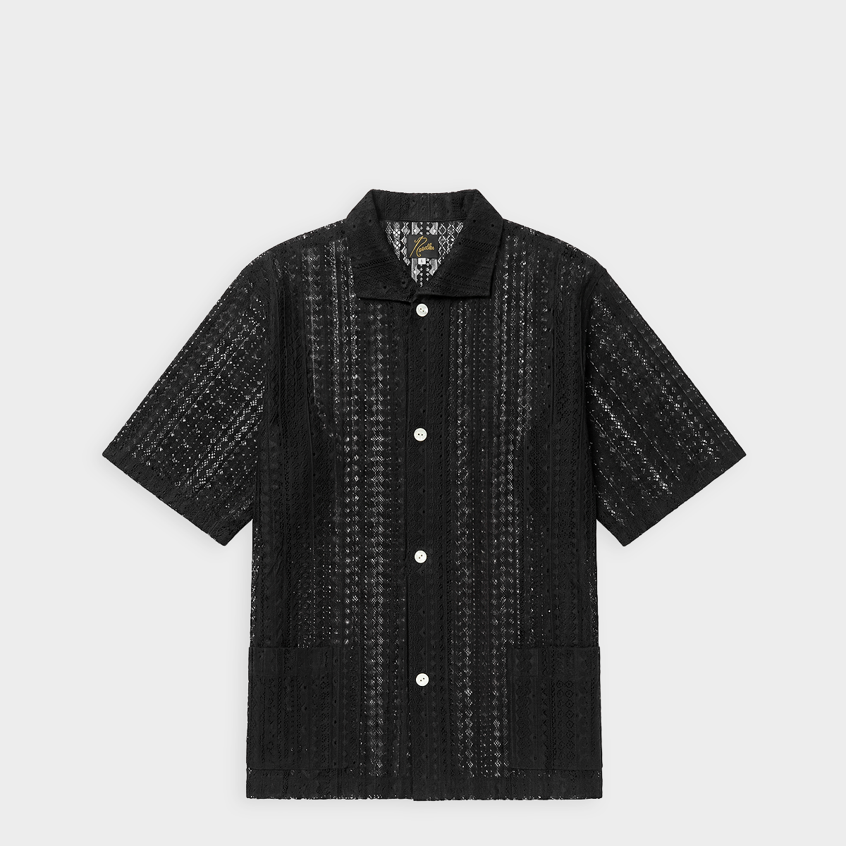Buy Needles Widespread Collar Shirt Raschel Lace (Crochet) in
