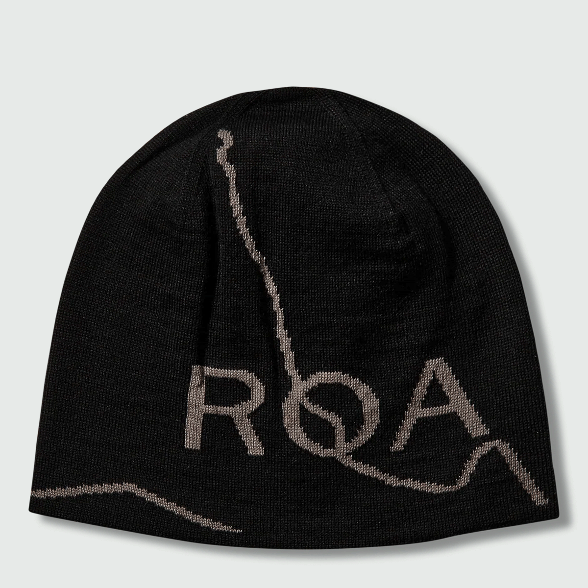 Buy ROA Logo Wool Beanie in black | YBUW205YA04-BLK0001 at MBCY