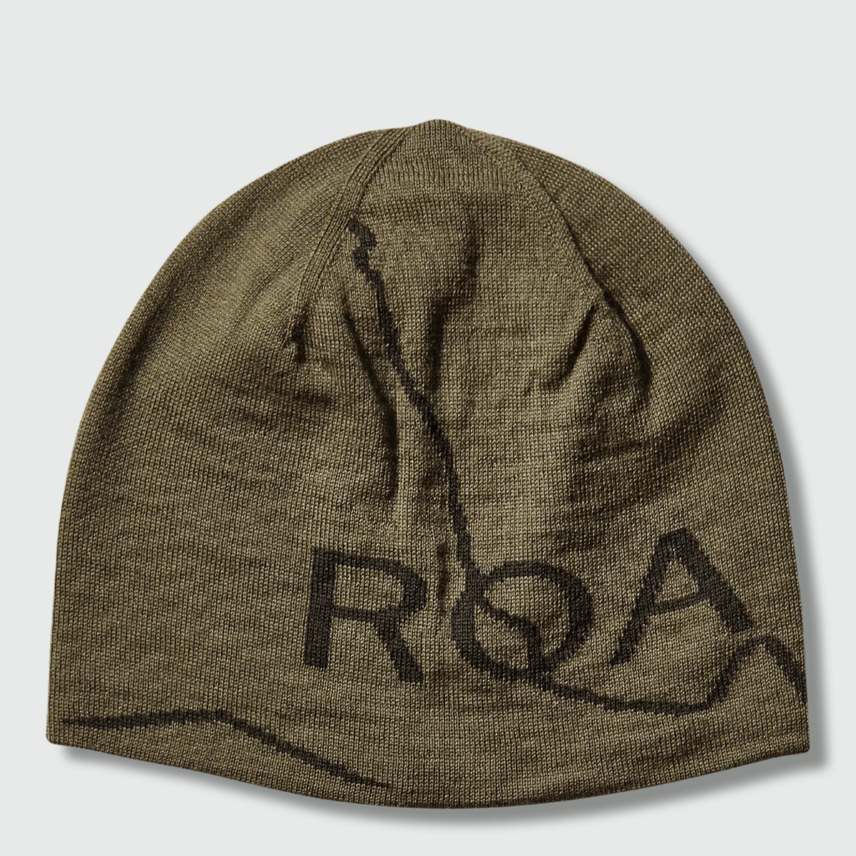 Buy ROA Logo Wool Beanie in green | YBUW205YA04-GRN0002 at MBCY