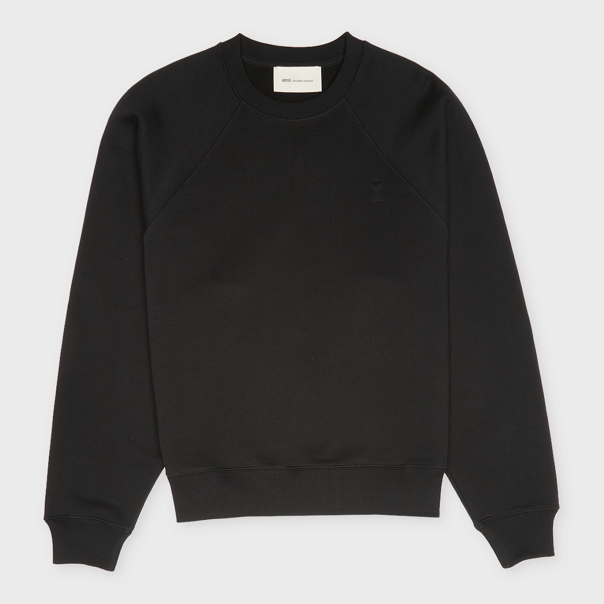 Buy AMI PARIS Small Embossed ADC Sweatshirt in black | USW757.747