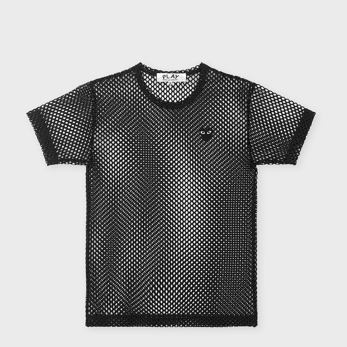 Buy Comme des Garcons Play T-Shirt Red Emblem Mesh Black Heart in