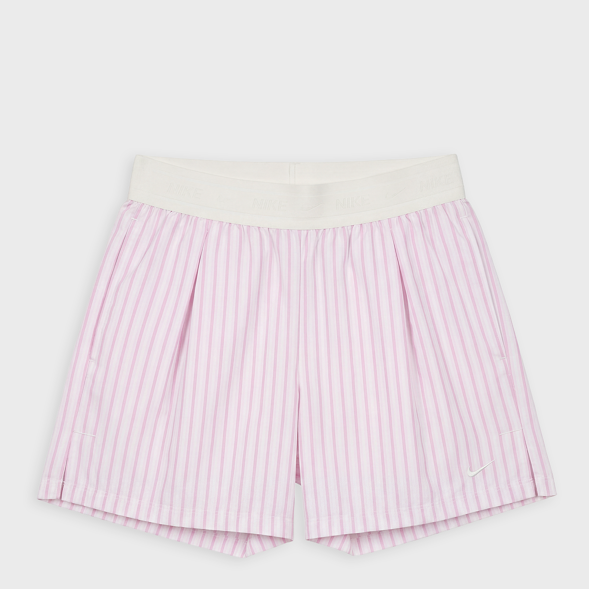 ぷりん Buy Nike Wmns Woven Popelin Stripe Short in lt magenta/pink foam