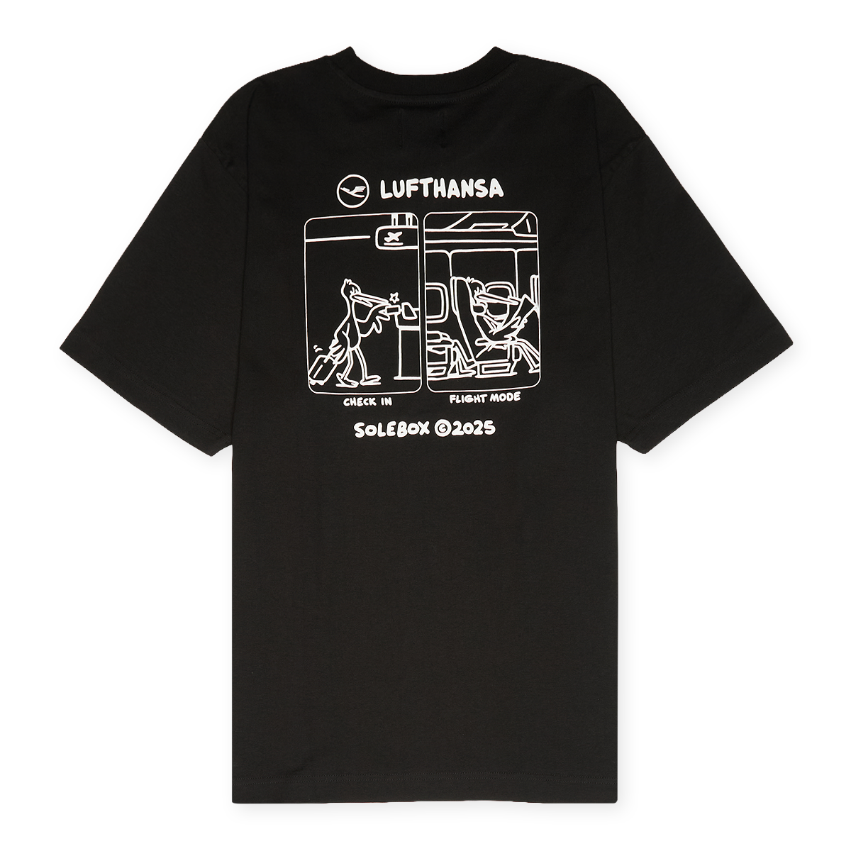 Buy solebox x Lufthansa T-Shirt Gate in black | SBXLUFTHANSA-GATE