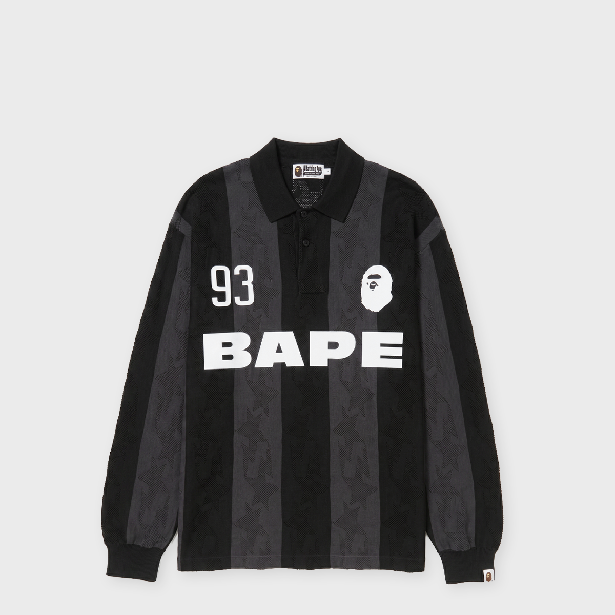 Buy A Bathing Ape Sta Stripe Pattern Jacquard Multi Logo Relaxed