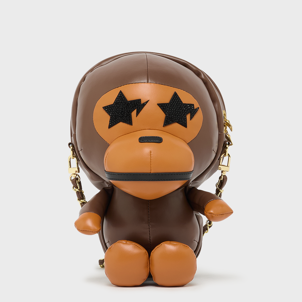 バッグ BABY MILO SHOULDER BAG Buy A Bathing Ape Baby Milo Plush Doll Shoulder Bag L in brown