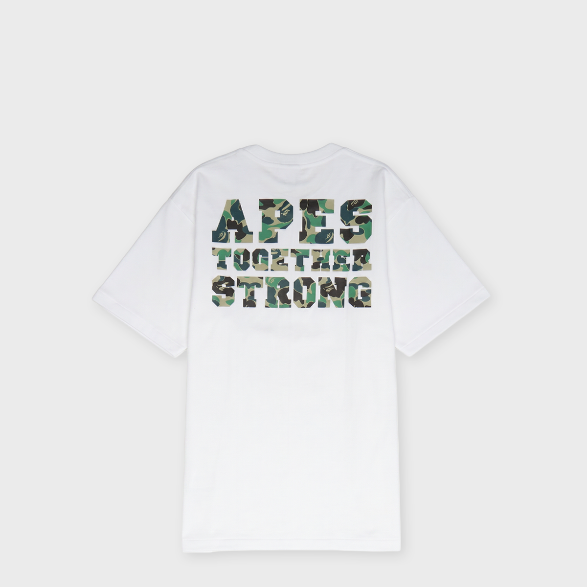 Buy A Bathing Ape ABC Camo College ATS Tee in white 