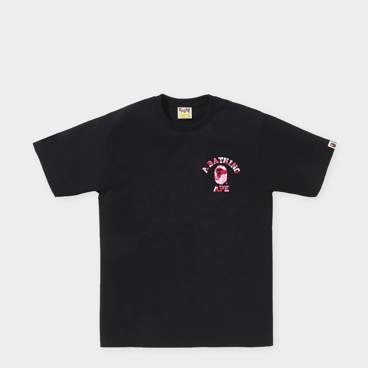 Buy A Bathing Ape ABC Camo College ATS Tee in black