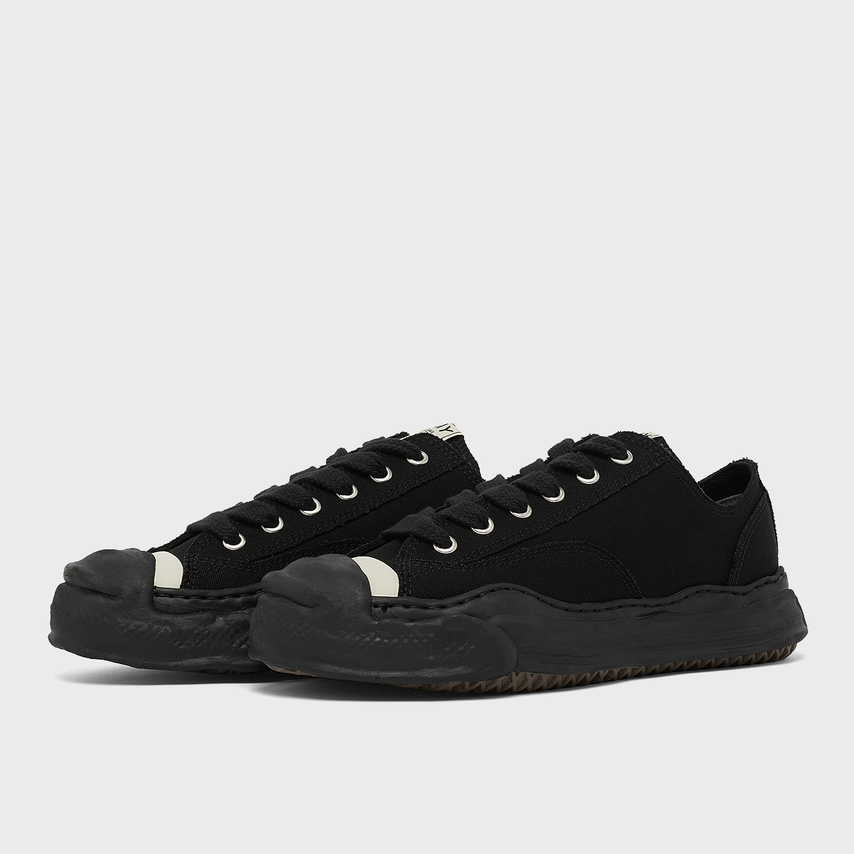 Buy Maison Mihara Yasuhiro Hank OG Sole Canvas Low in black/black