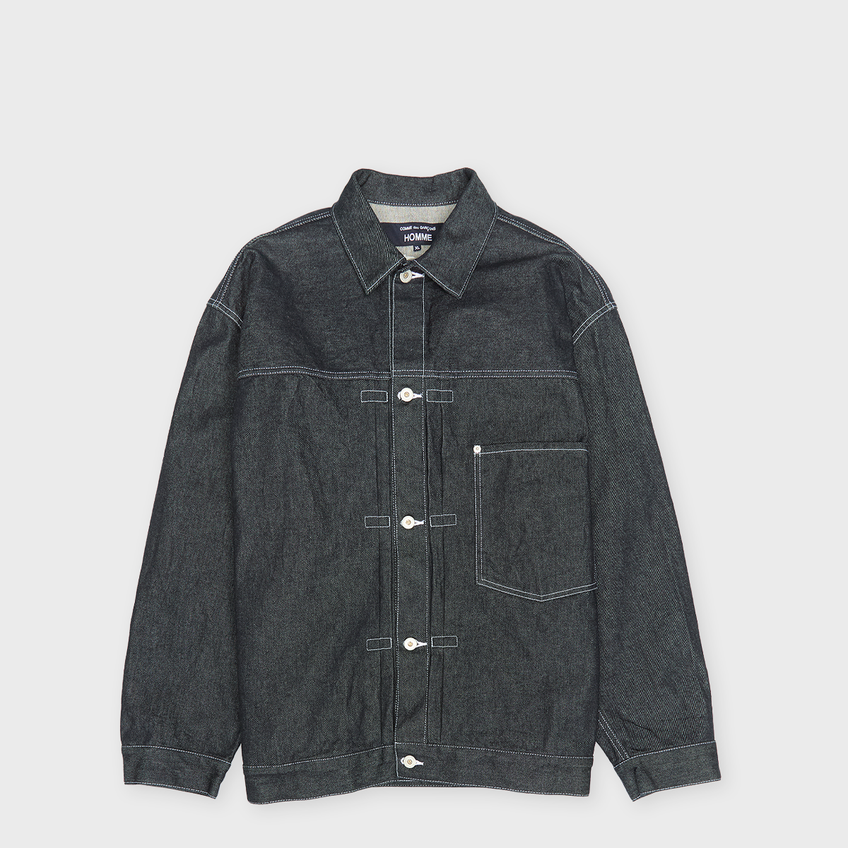 Buy Comme des Garcons Homme Denim Jacket in blue | HQ-J013-S26-2