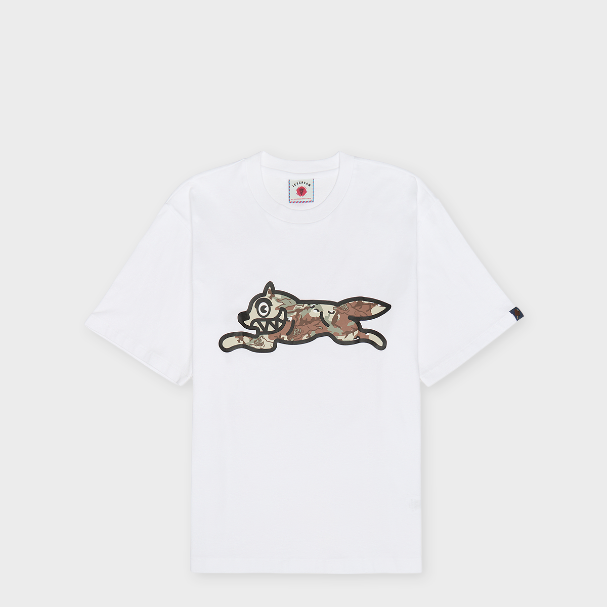 Buy ICECREAM Choc Chip Running Dog T-Shirt in white | IC26142-WHT
