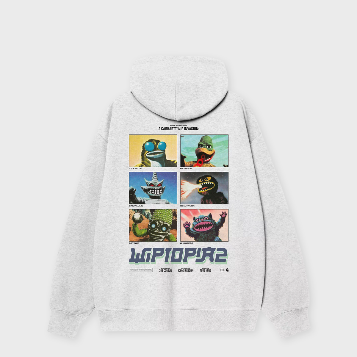 Buy Carhartt WIP Hooded Wiptopia II in ash heather | I037224-482