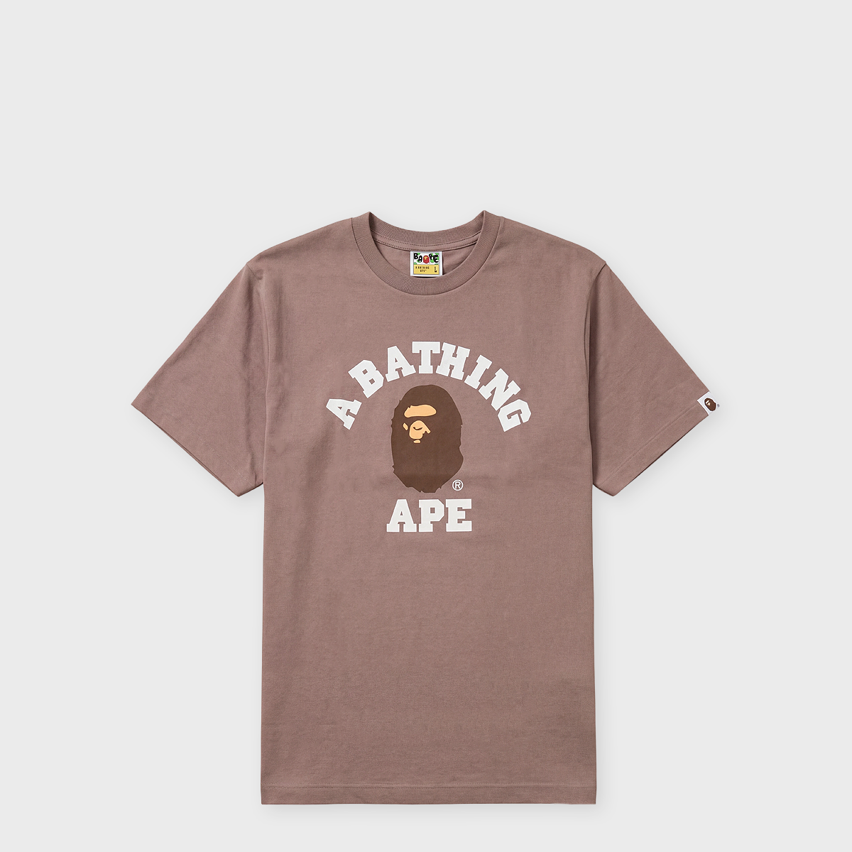 Buy A Bathing Ape College Tee white in brown | 001TEM801001MBRW