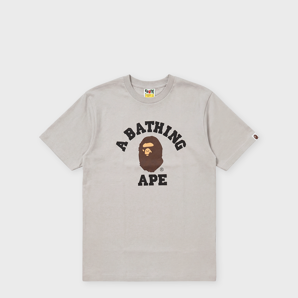 Buy A Bathing Ape College Tee white in grey | 001TEM801001MGRA
