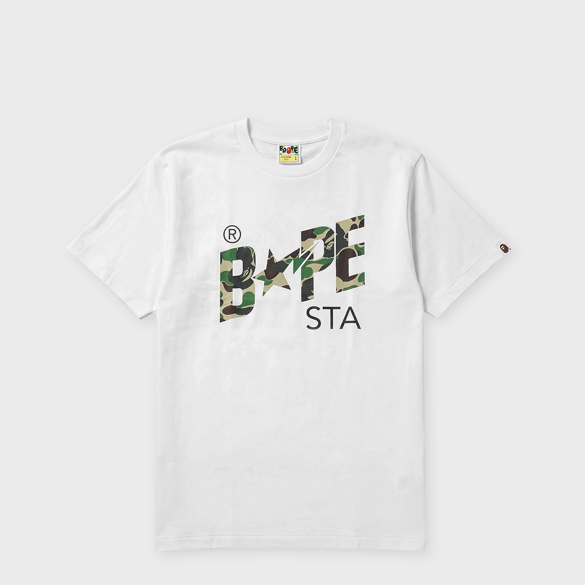 Buy A Bathing Ape ABC Camo Bape Sta Tee M white x green ABC Camo